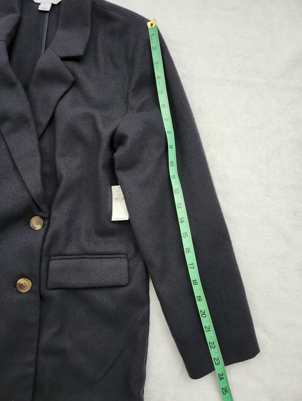 OLD NAVY Women's Navy Blue Double-Breasted Oversized Blazer Size Small NWT - Picture 10 of 12